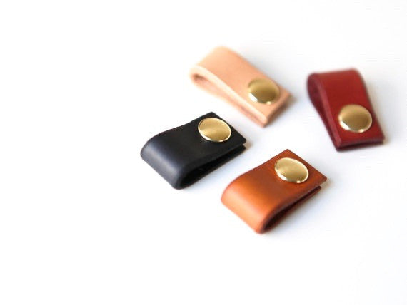 Leather earbud organizer. Solid Manufacturing Co.
